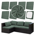 8Pcs Outdoor Cushion Covers (Teal Green / 8PCS)