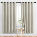 Blackout Natural Large Window Treatments for Bedroom (Natural / 66"W x 72"L (Pack of 2))