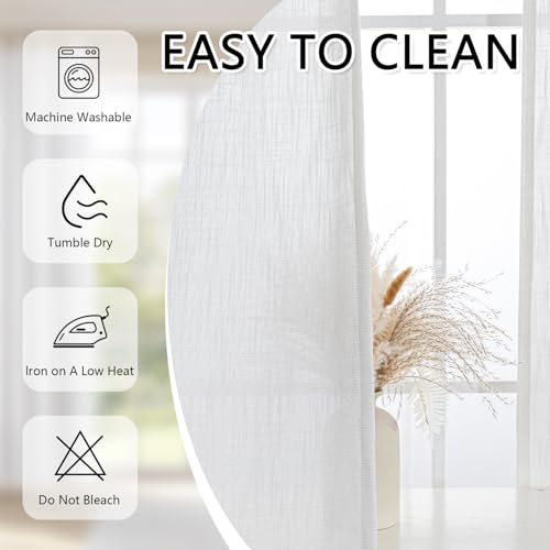 Natural Curtains for Living Room 1 Panel (Customsize / Natural)