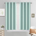 Room Darkening Curtains 52x45 inch Length Aqua (Aqua / 52"W x 45"L (Pack of 2))