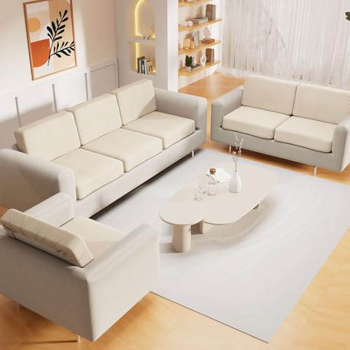 Waterproof Couch Cushion Covers for Pets (Light Beige / 3PCS)