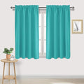 Blackout Curtains for Bedroom Living Room 52 x 45 Inch Long 2 Panels (Peacock Blue / 52"W x 45"L (Pack of 2))