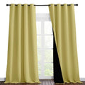 100% Blackout Blinds (Paler Yellow / 52"W x 120"L (Pack of 2))