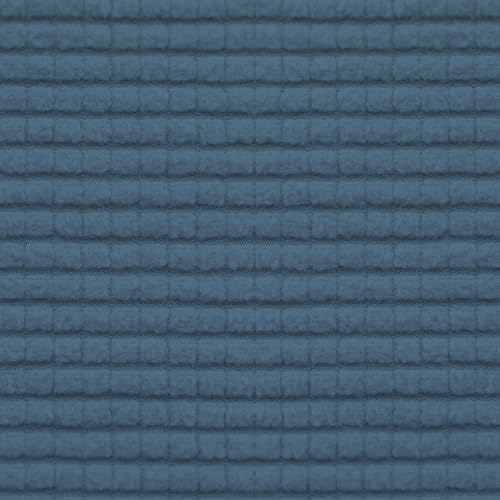 Stretch 4 Pieces Couch Cushion Covers for Sectional Sofa L Shape (3 Seater + 1 Chaise / Bluestone)