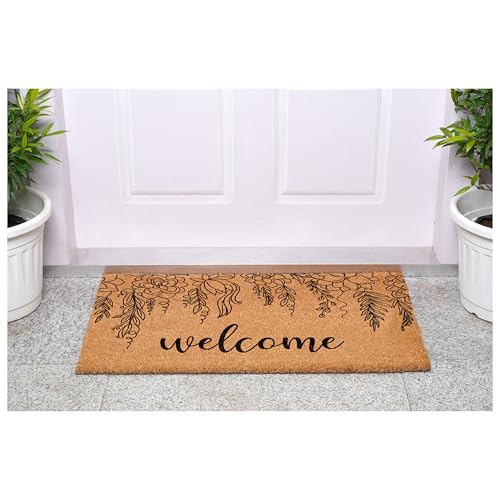 Floral Vine Welcome (Floral Vine Welcome / 2' x 3' (Rectangular))