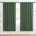 2 Panels Blackout Curtains (Dark Mallard / 62"W x 72"L (Pack of 2))