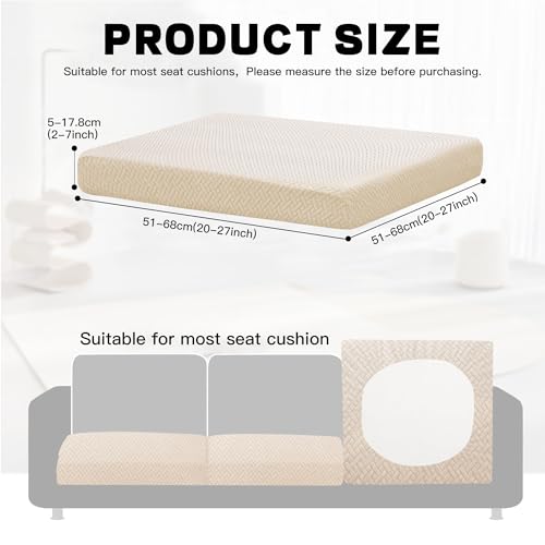 8Pcs Outdoor Cushion Covers (Mustard Yellow / 8PCS)