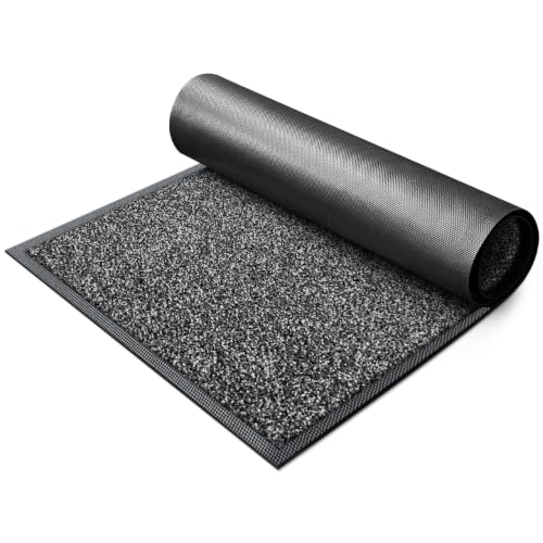 Super Absorbent Front Door Mat (Anthracite Black / 4' x 6' (Rectangular))