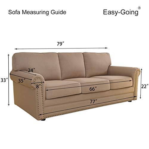 Stretch Couch Covers for Sofa Washable Large Camel (Large Sofa / Camel)