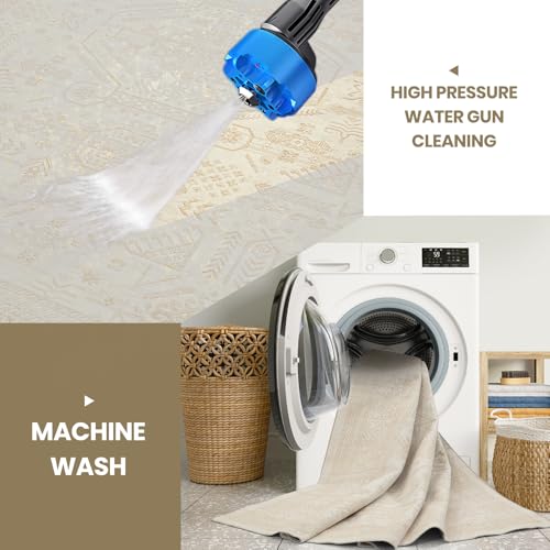 8x10 Retro Washable Area Rugs for Living Room (8' x 10' (Rectangular) / Light Brown-pale Yellow-white)