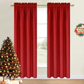 Blackout Curtains for Bedroom Living Room 52 x 84 Inch Long Red (Red / 52"W x 84"L (Pack of 2))
