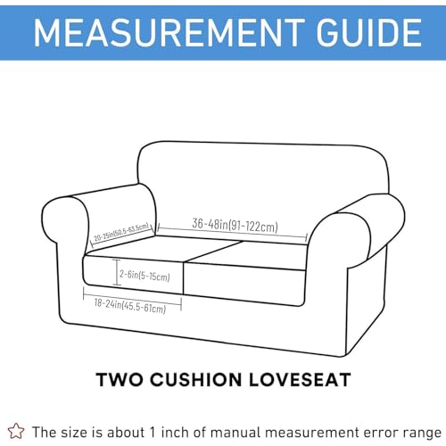 Waterproof Couch Cushion Covers for Pets (Light Grey / 2PCS)