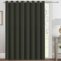 Blackout Patio Curtains 100 x 96 Inches for Sliding Door Extral Wide Blackout Curtain Panels Thermal Insulated Room Divider (100"W x 96"L (Pack of 1) / Olive)
