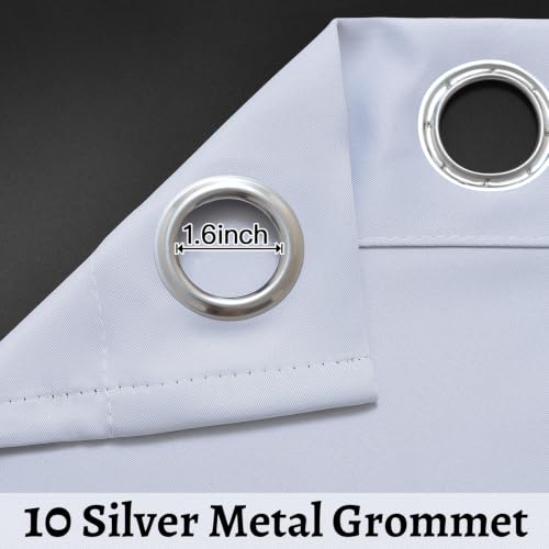 Ombre Gradient Black White to Gray Curtains for Bedroom (70"W x 84"L (Pack of 1) / Black and White)