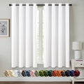 Blackout Curtains for Bedroom 2 Panels 50 x 63 Inch Long Pure White (Pure White / 50"W x 63"L (Pack of 2))