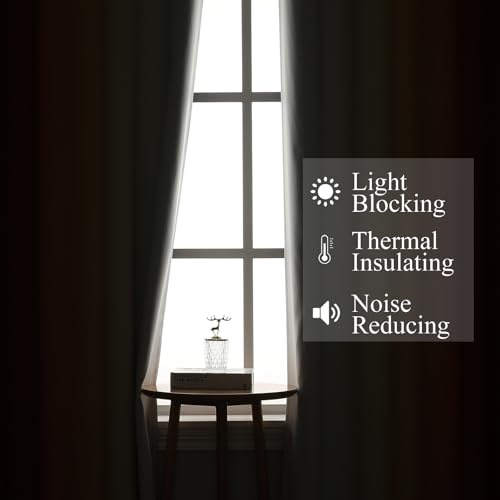 Burnt Orange and Greyish White Ombre Blackout Curtains 52Wx96L Inch Long (Burnt Orange and Greyish White / 52"W x 96"L (Pack of 2))