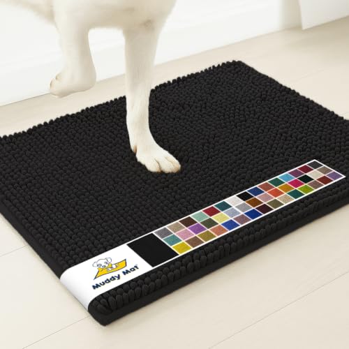 Super Water Absorbent Door Mat Indoor (Black / 24" x 36")