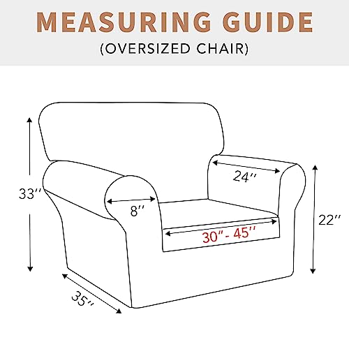 100% Waterproof Oversized Chair Couch Cover (Grayish Green / Oversized Chair)