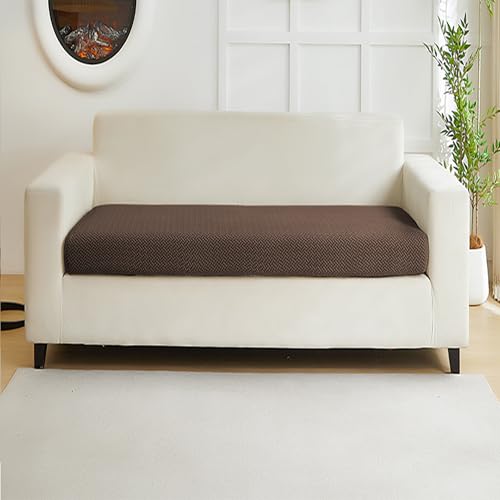 Couch Cushion Covers for Sofa Couch Covers Wear (Texture-brown / Large Double Seat Cover)