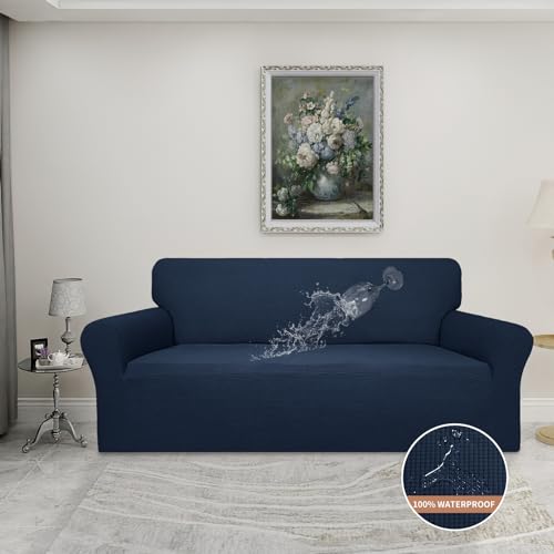 100% Waterproof Couch Cover (Dark Blue / Sofa)