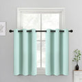 Blackout Curtains 38x36 inch Aqua Thermal Drapes (Aqua / 38"W x 36"L (Pack of 2))