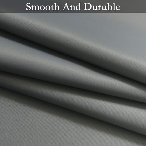 Ombre Grey to Grey White Curtains for Living Room 70Wx84L (70"W x 84"L (Pack of 2) / Grey)