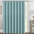 Blackout Patio Curtains 100 x 96 Inches for Sliding Door Extral Wide Blackout Curtain Panels Thermal Insulated Room Divider (100"W x 96"L (Pack of 1) / Mineral Blue)