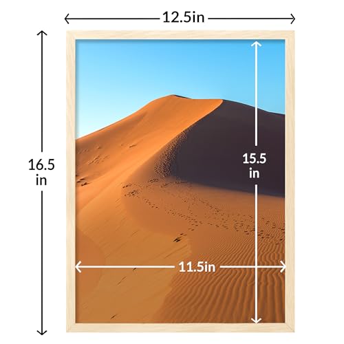 12x16 Picture Frame for Wall Display (Oak / 12x16)