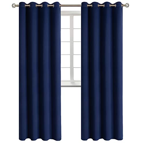 Blackout Curtains (Navy / 52"W x 120"L (Pack of 2))