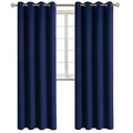 Blackout Curtains (Navy / 52"W x 108"L (Pack of 2))