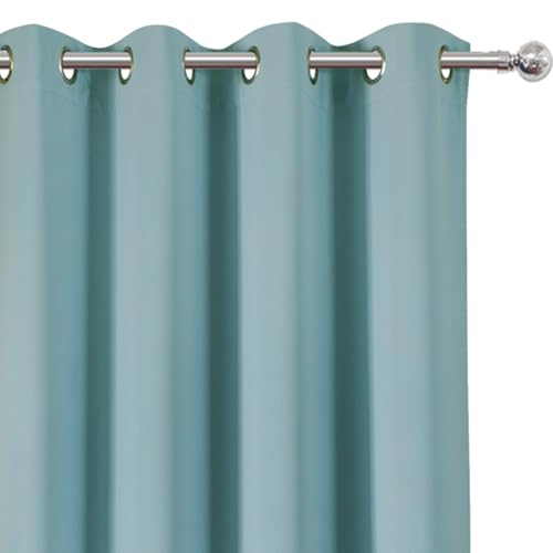 Blackout Curtains 52 x 108 inch (Stone Blue / 52"W x 108"L (Pack of 2))