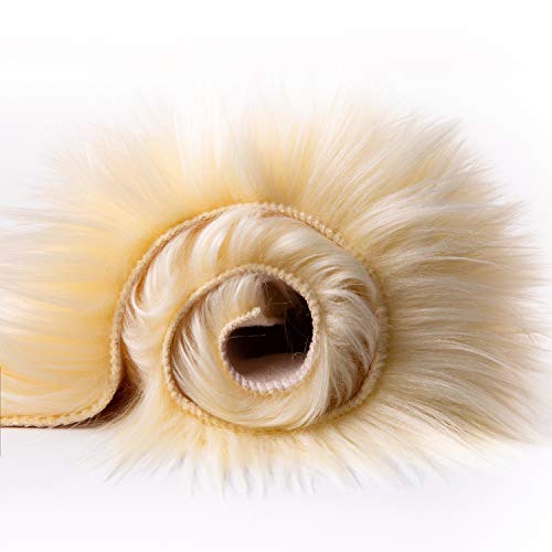 Ashler faux fur rug (6' x 2'2" (Rectangular) / C-yellow)