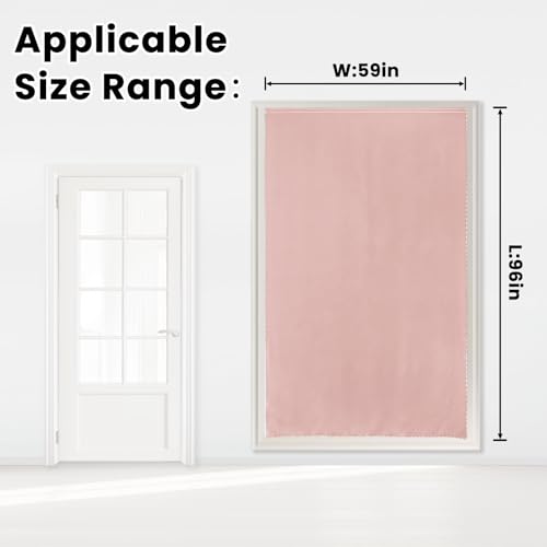Self Adhesive Curtains (59"W x 96"L (Pack of 1) / Pink)