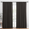 2 Panels Blackout Curtains (Toffee Brown / 70"W x 95"L (Pack of 2))