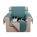 Reversible Recliner Chair Covers (Blue/Beige / 23'' Chair)
