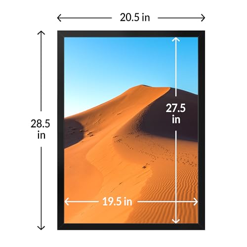 20x28 Picture Frame for Wall Display (Black / 20x28)