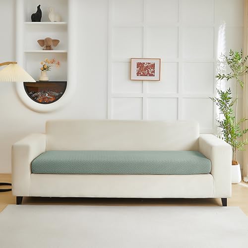 Couch Cushion Covers for Sofa Couch Covers Wear (Texture-green / Large Triple Seat Cover)