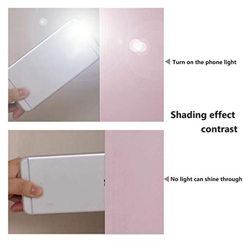 100% Blackout Short Curtains with Black Liners (Lavender Pink / 37"W x 63"L (Pack of 2))
