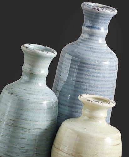 Ceramic Vase Set of 3 (011 - Multicolor)