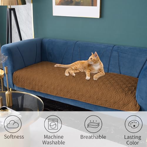 Waterproof Dog Bed Blankets Cover for Bed Couch Sofa Reversible (30x80 Inch (Pack of 1) / Camel+camel)