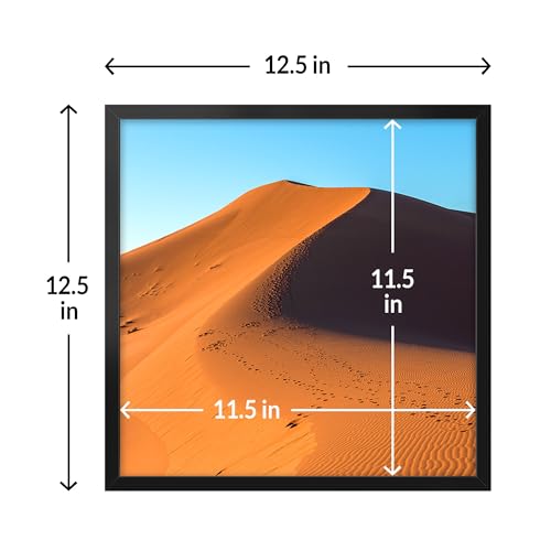 12x12 Picture Frame for Wall Display (Black / 12x12)