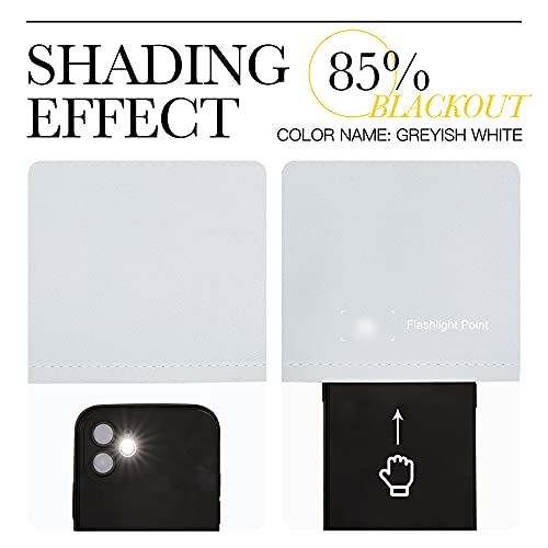 Room Darkening Draperies Curtains Panels (Greyish White / 42"W x 60"L (Pack of 2))