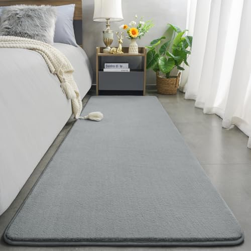 Modern Soft Hallway Runner Rug (3' x 8' (Runner) / Grey)