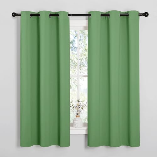 Forest Green Blackout Curtains (Forest Green / 42"W x 48"L (Pack of 2))