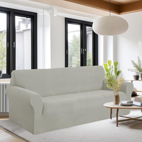 Oversized Stretch Couch Cover Slipcover (Taupe / Xl Sofa)