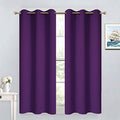 Purple Blackout Curtains for Bedroom (Purple / 38"W x 54"L (Pack of 2))