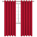 Red Blackout Curtains for Living Room 84 Inch Long (Red / 70"W x 84"L (Pack of 2))