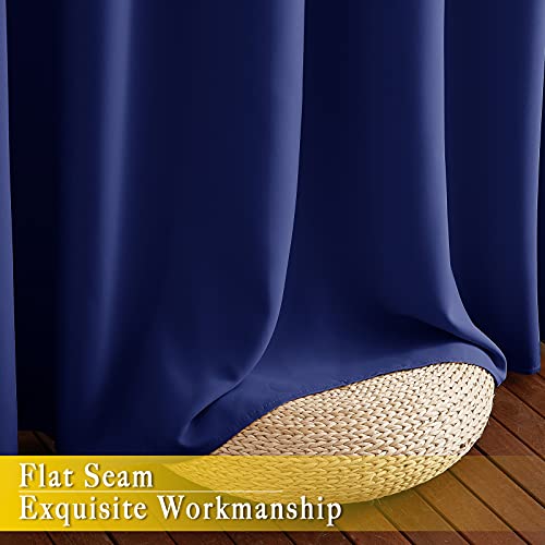 Sliding Glass Door Curtain Panel (Dark Blue / 80"W x 84"L (Pack of 1))
