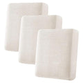 Super Stretch Individual Seat Cushion Cover Sofa Covers Couch Cushion Covers Slipcover Sets Thick Jacquard Textured Twill Fabric (Ivory / 3 Cushion Sofa)