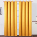 Yellow Thermal Blackout Curtains (Yellow / 52"W x 95"L (Pack of 2))